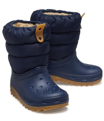 Crocs 207684 Classic Neo Puff Boot T Lacivert Çocuk Bot