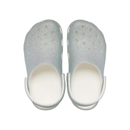 Crocs Crocs Classic Iridescent Glitter Çocuk Terlik/Sandalet 210986-100, White, 32-33 33 EU
