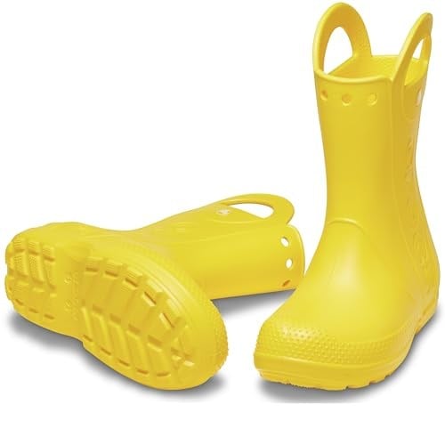 Crocs Handle İt Rain Boot K Çocuk Yağmur Botu, 30-31, 211052-730, Sarı, Unisex Çocuk