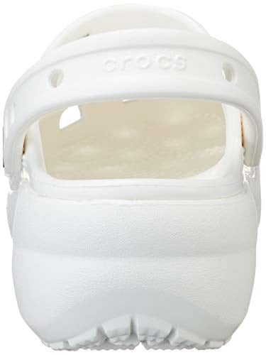 Crocs Kadın Classic Platform Clog W Terlik, White, 39-40 EU