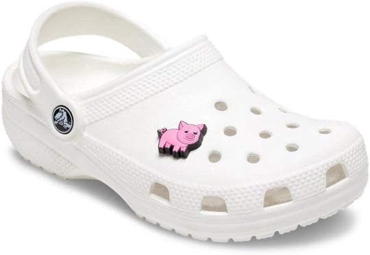 Crocs Pink Piggy Shoe Charm, Gevşek, 1 Adet Tip, Çok Renkli, Tek Beden
