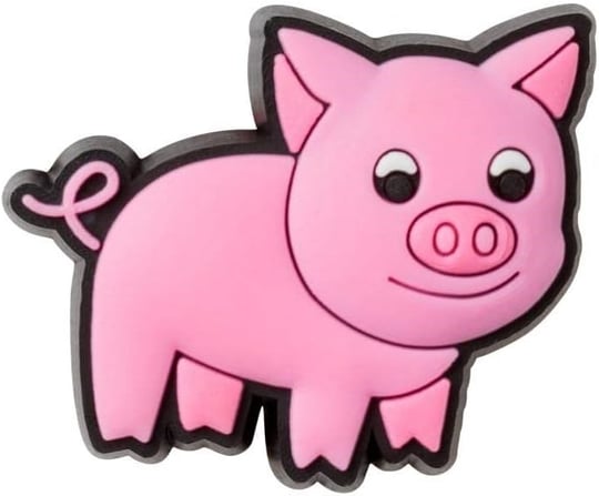 Crocs Pink Piggy Shoe Charm, Gevşek, 1 Adet Tip, Çok Renkli, Tek Beden