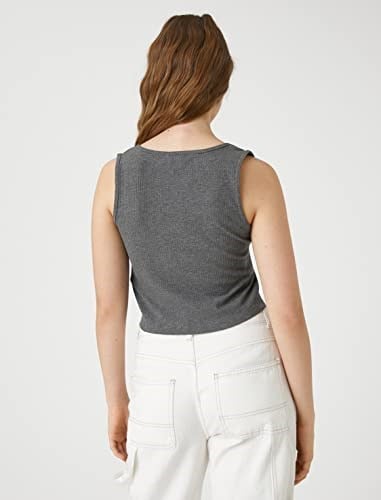 Crop Atlet Baskılı Bisiklet Yaka Pencere Detaylı