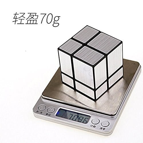 CuberSpeed Paket 2x2 Ayna Siyah Gövde Gümüş ve Mofangge 3x3 Ayna Blokları Gümüş Sihirli Küp Yapboz