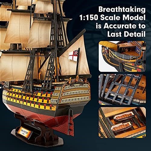 CubicFun 3D 189 Parça Puzzle HMS Victory Donanma Gemisi