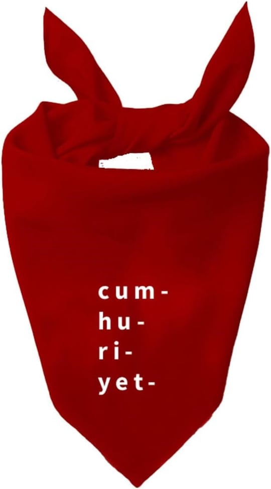 Cumhuriyet 100 Yıl Baskılı Fular