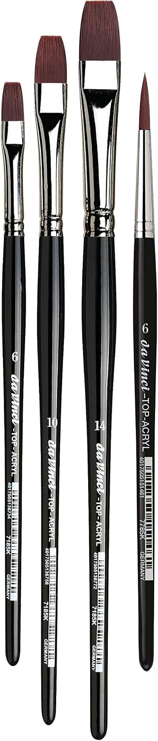 da Vinci Brushes Top Acryl Sentetik Akrilik Ve Yağlı Boya Fırça Seti Seri 4220