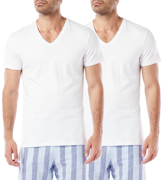 Dagi Erkek D5030 Compact V Yaka T-shirt 2li, Pamuk