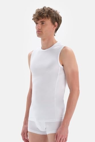 Dagi Erkek D5090 Compact Kolsuz O Yaka T-shirt, Pamuk