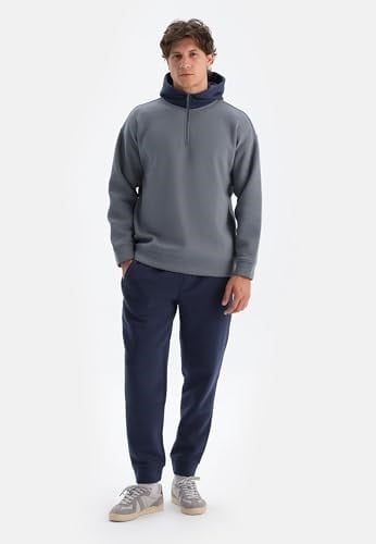 Dagi Erkek Erkek Kapişonlu İçi Şardonlu Sweatshirt, Pamuklu, Örme