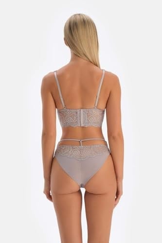 Dagi Kadın Dantel Detaylı Brazilian Külot, Örme