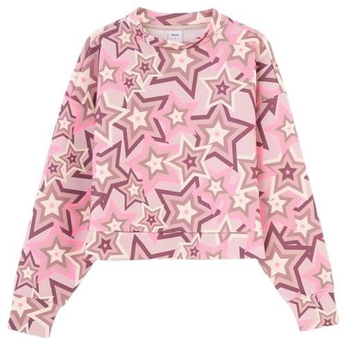 Dagi Kadın Dik Yaka Yıldız Baskılı Scuba Sweatshirt, Örme