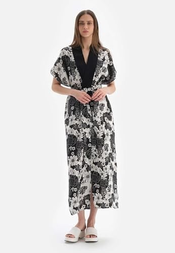 Dagi Kadın Keten Uzun Kimono, Örme