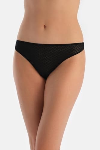Dagi Kadın Premium Dantelli Ve Lastik Detaylı Thong Külot, Örme