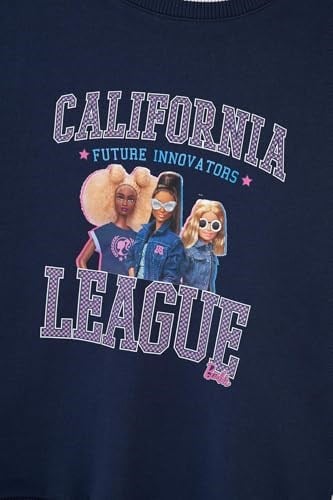Dagi Kız Çocuk Barbıe Lisans Baskılı Sweatshirt, Pamuklu, Örme