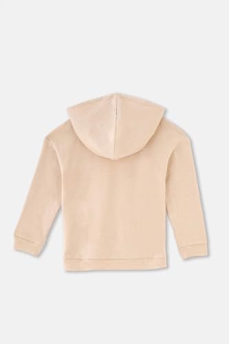 Dagi Kız Çocuk Kapüşonlu Sweatshirt, Pamuklu, Örme