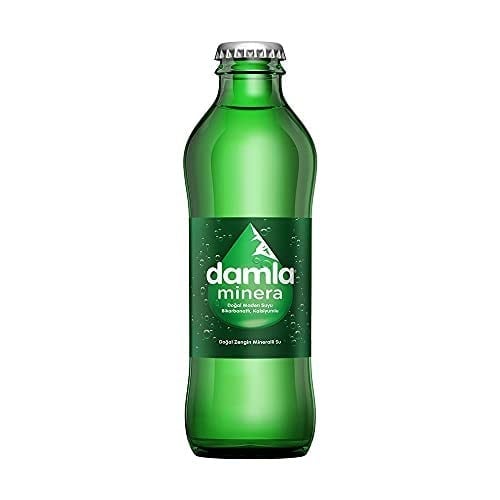 Damla Minera Doğal Maden Suyu Cam Şişe 6x200 ml