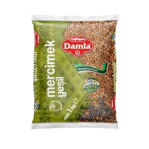 Damla Yeşil Mercimek 2 kg
