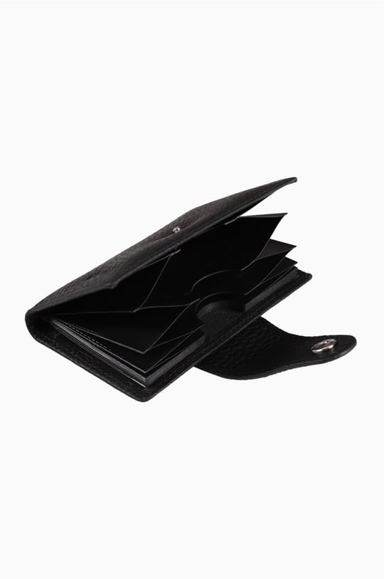 Damy Hakiki Deri RFID Korumalı Akordiyon Kartlık 415 - Siyah