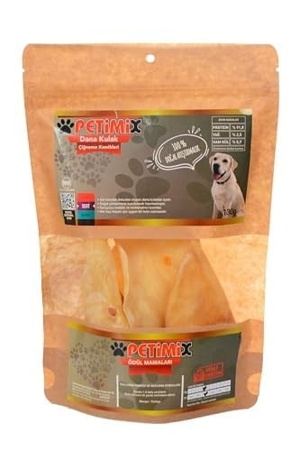 Dana Kulak Çiğneme Kemikleri Köpek Ödül Maması 130g