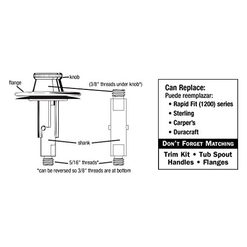 DANCO 88599 Kaldır ve Döndür Küvet ve Banyo Gider Tıpası, Krom