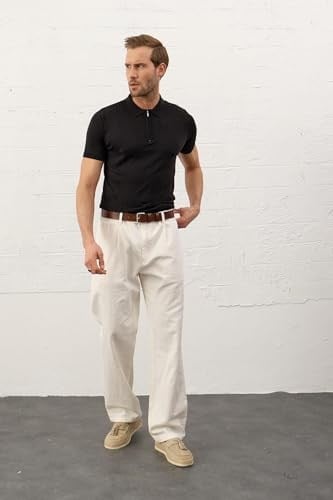 Danger Erkek Slim-fit Kalıp Polo Yaka Yazlık Triko T-shirt - 5006DNGR