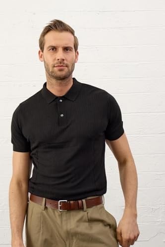 Danger Erkek Slim-fit Kalıp Polo Yaka Yazlık Triko T-shirt - 5002DNGR