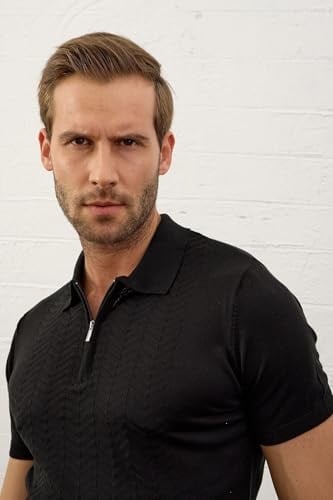 Danger Erkek Slim-fit Kalıp Polo Yaka Yazlık Triko T-shirt - 5006DNGR