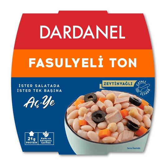 DARDANEL Aç Ye Fasulyeli Ton Balığı 160 gr