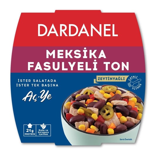 DARDANEL Aç Ye Meksika Fasulyeli Ton Balığı 160 gr