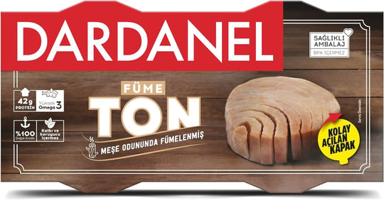 DARDANEL Ayçiçek Yağlı Füme Ton Balığı 2x140 gr