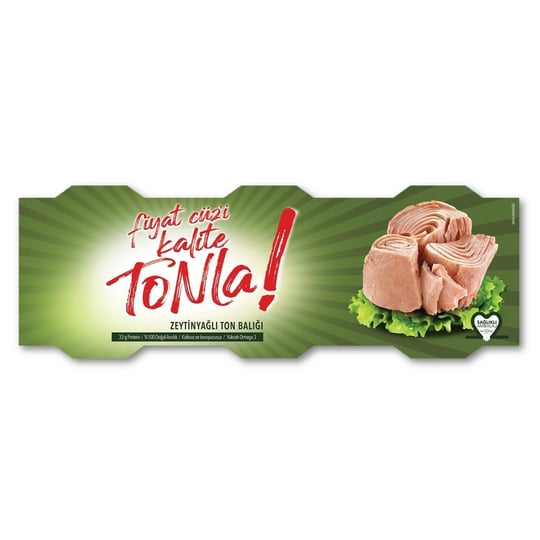DARDANEL Kalite Tonla Zeytin Yağlı Ton Balığı 3x75 gr