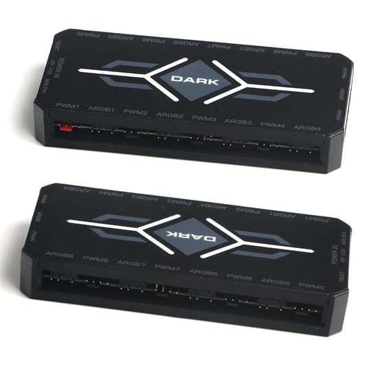 Dark ARGB Hub 6 Fan Takılabilir 3+3pin, Anakart Kontrollü, SATA Güç Bağlantı (DKCKHUBARGB)