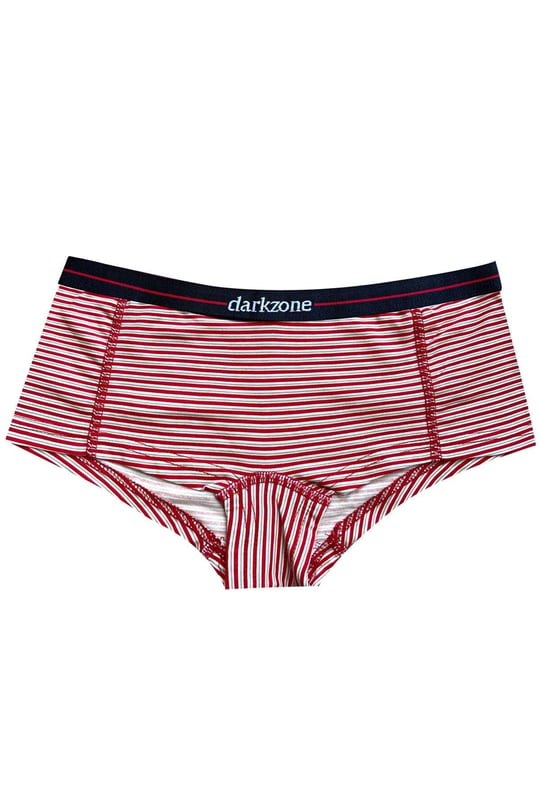 Darkzone Kadın Çizgi Desenli Pamuk Boyshort Boxer-1
