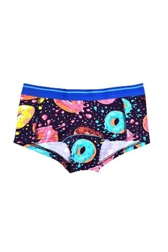 Darkzone Kadın Donut Desenli Dijital Baskılı Pamuk Boyshort Boxer-1