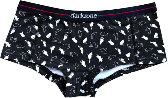 Darkzone Kadın Kedi Desenli Pamuk Boyshort Boxer-1