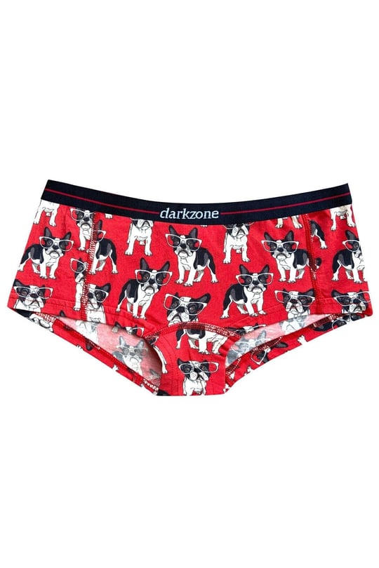 Darkzone Kadın Köpek Desenli Dijital Baskılı Pamuk Boyshort Boxer-1