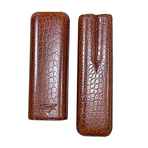 Davidoff Croco Deri Puro Kılıfı Churchill Taba 2li (46Ring)