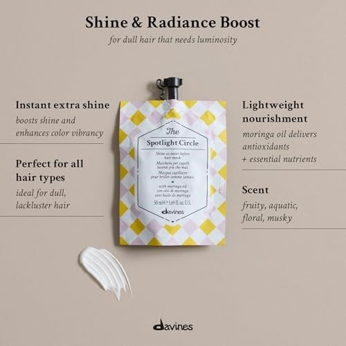 Davines The Spotlight Circle Parlaklık Kazandıran Saç Bakım Maskesi 50ml