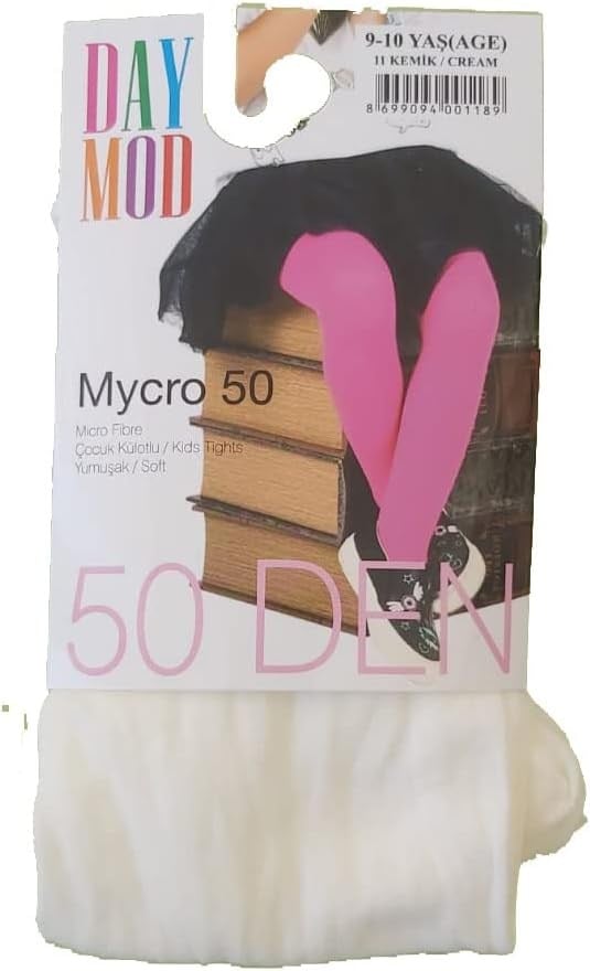 Daymod 3 Adet Ekru Renk Külotlu Okul Çorabı Bej 9-10 Yaş