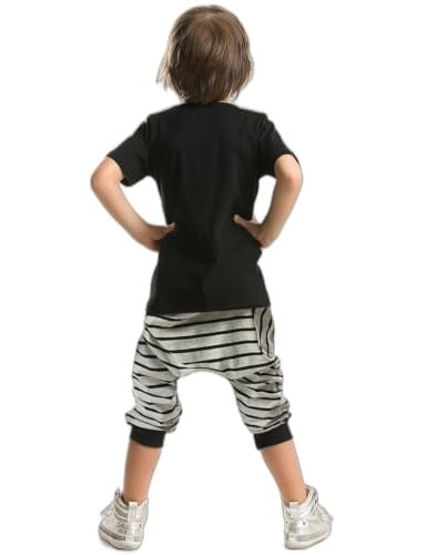 DD Hiphop Erkek Çocuk T-shirt Kapri Şort Takım