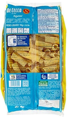 De Cecco Rigatoni No: 24 1 Kg
