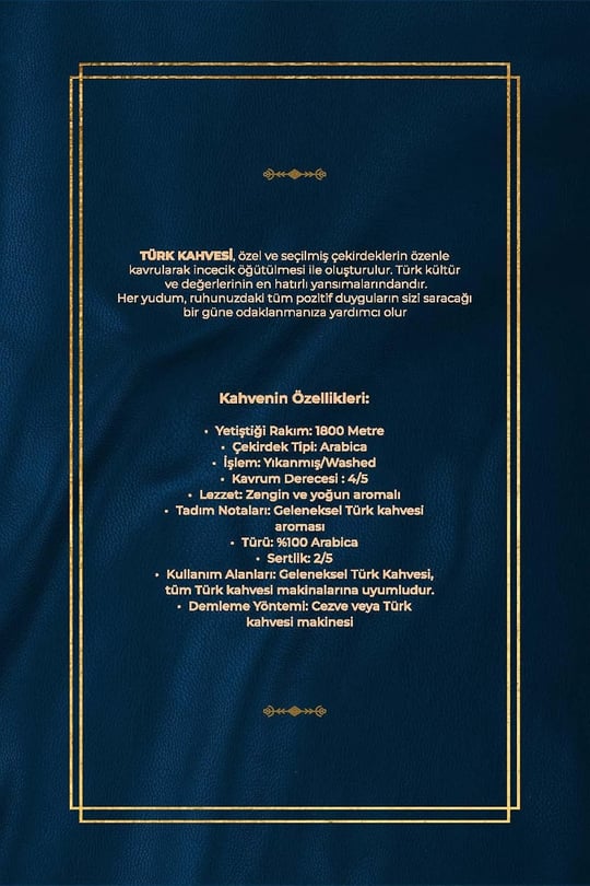 De La Pau Taze Öğütülmüş Premium Türk Kahvesi 100 Gr