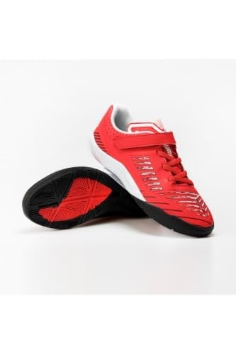 Decathlon Kipsta Çocuk Futsal Ayakkabısı, Salon Ayakkabısı, Kırmızı, Siyah, 34 Beden, Ginka 500