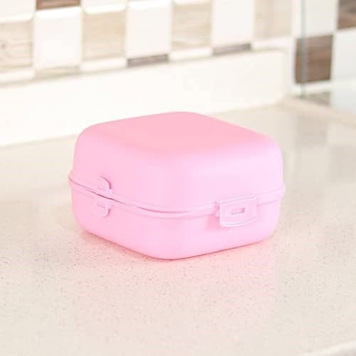DECOBELLA 81140 Çift Kapaklı Beslenme Kabı, 14,5 x 15 x 9,5 cm, Asorti