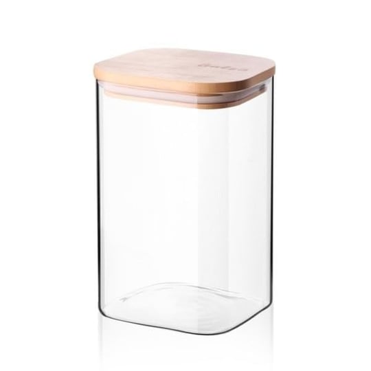 Deconox 1100ml Sızdırmaz Vakumlu Bambu Kapaklı Borosilikat Cam Kavanoz – Hava Geçirmez & Dayanıklı Gıda Saklama Kabı (10cm x 17cm)