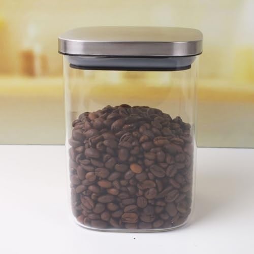 Deconox 700ml Sızdırmaz Vakumlu Metal Kapaklı Borosilikat Cam Kavanoz – Hava Geçirmez & Dayanıklı Gıda Saklama Kabı (10cm x 13cm)
