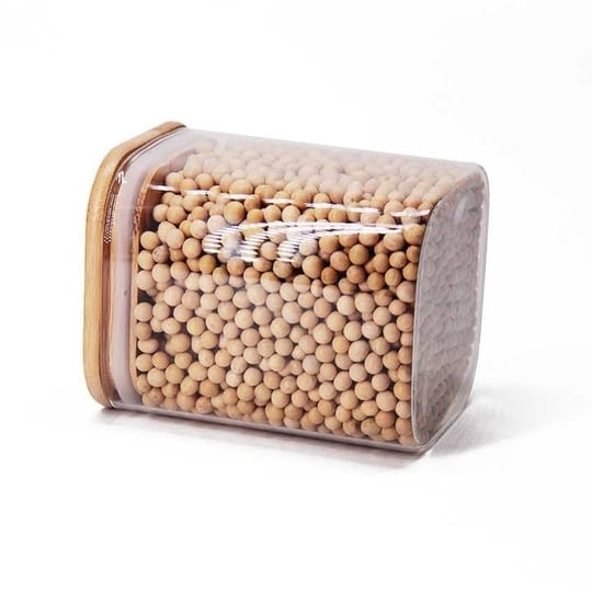 Deconox 900ml Sızdırmaz Vakumlu Bambu Kapaklı Borosilikat Cam Kavanoz – Hava Geçirmez & Dayanıklı Gıda Saklama Kabı (10cm x 13cm)