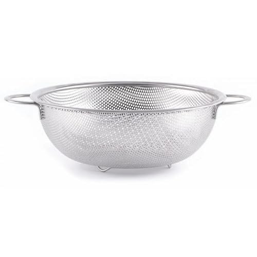 Deconox Paslanmaz Çelik 22cm Çift Kulplu Sepet Süzgeç, Salata Süzgeci Meyve Süzgeci, Makarna Süzgec - Paslanmaz Çelik Çift Kulplu 22cm Sepet