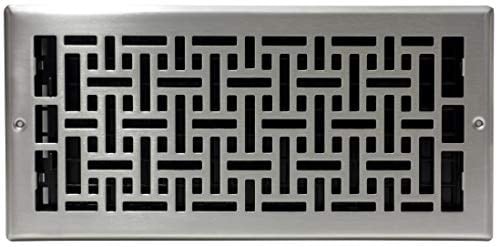 Decor Grates AJL614W-NKL Oriental Duvar Kaydı, 15,5 cm x 30,5 cm, Nikel